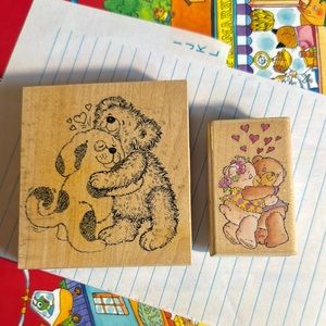 Cute Bear and Dog Stamp Set